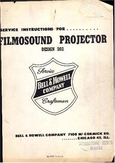 Bell and Howell 202 manual. Camera Instructions.